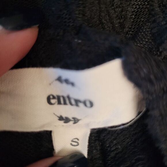 Entro black lace kimono cardigan - Picture 6 of 6